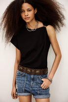 Bash Paris Allia T-Shirt - Noir Women's Tops - Sloane Boutique