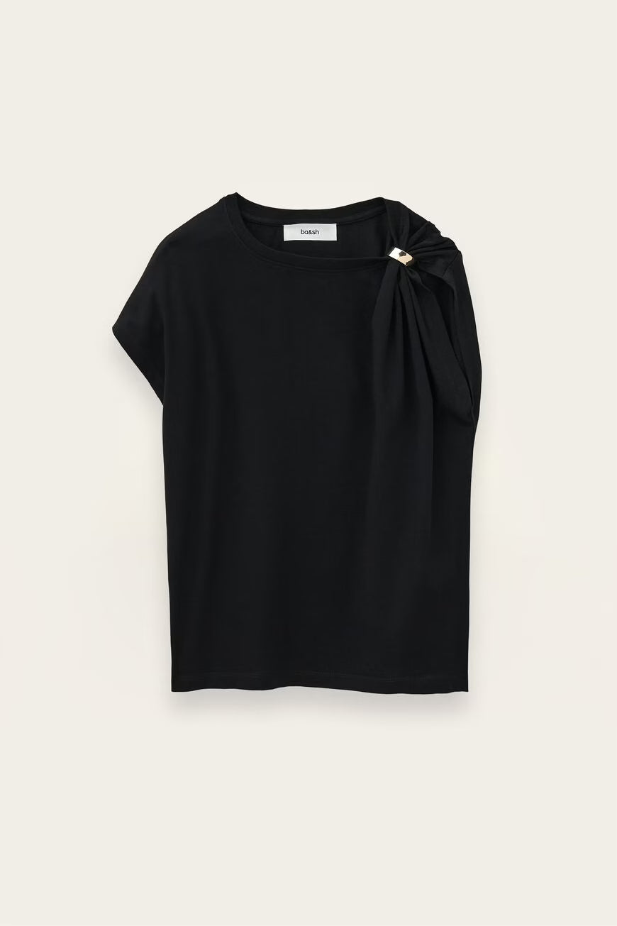 Bash Paris Allia T-Shirt - Noir Women's Tops - Sloane Boutique