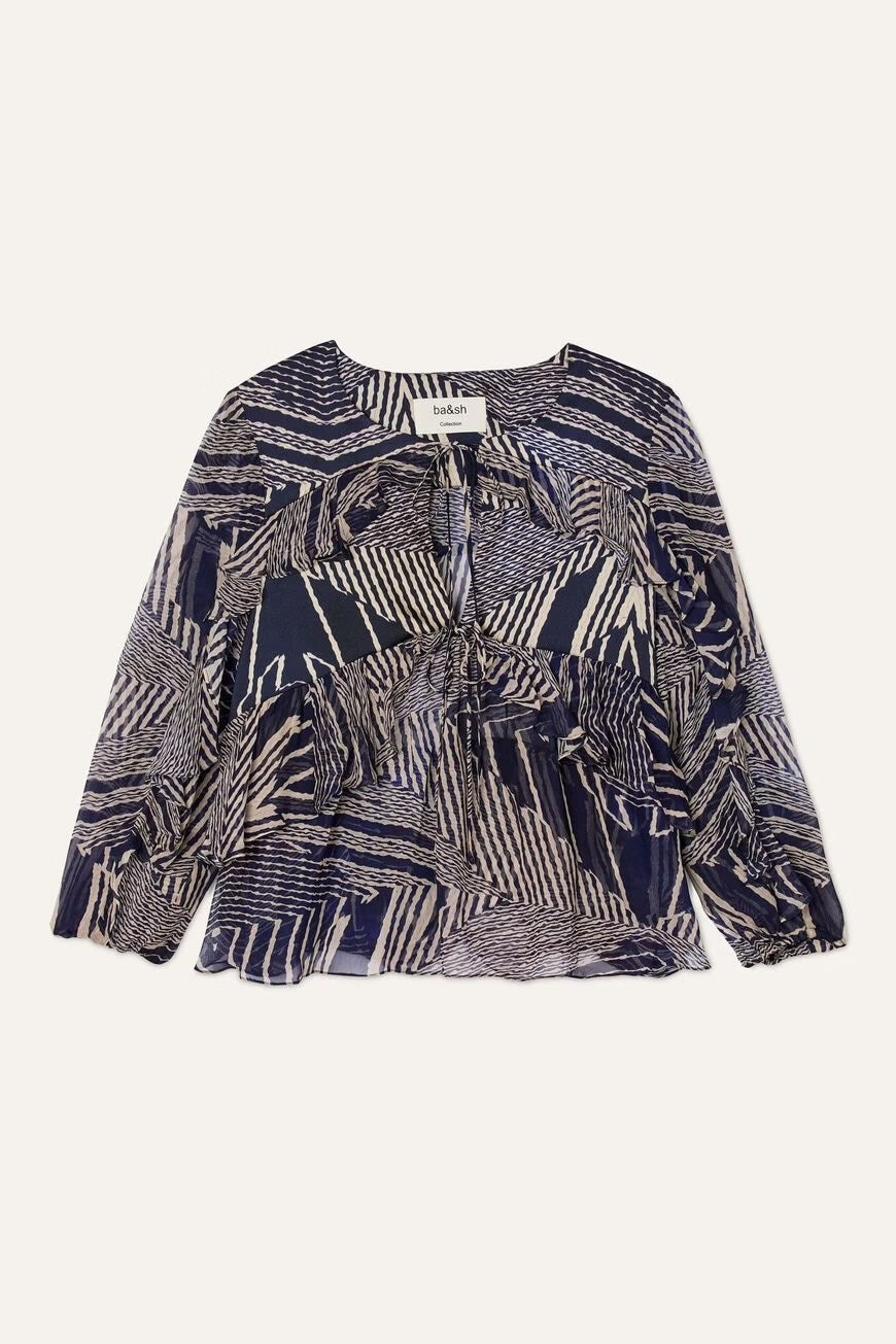 Bash Paris Angela Blouse - Blue Women's Tops - Sloane Boutique