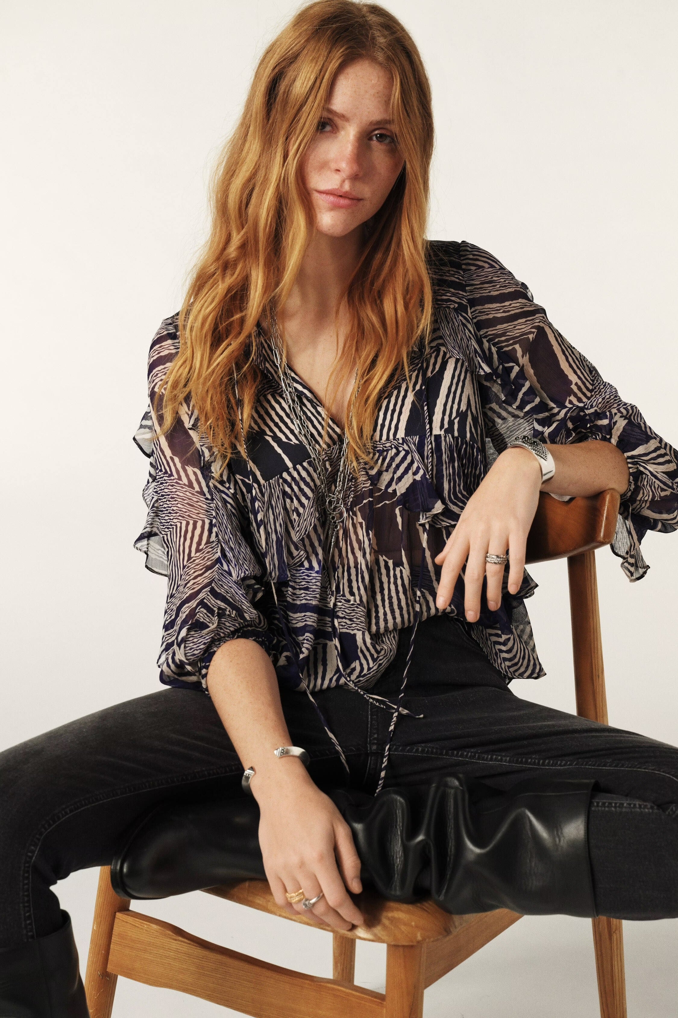 Bash Paris Angela Blouse - Blue Women's Tops - Sloane Boutique