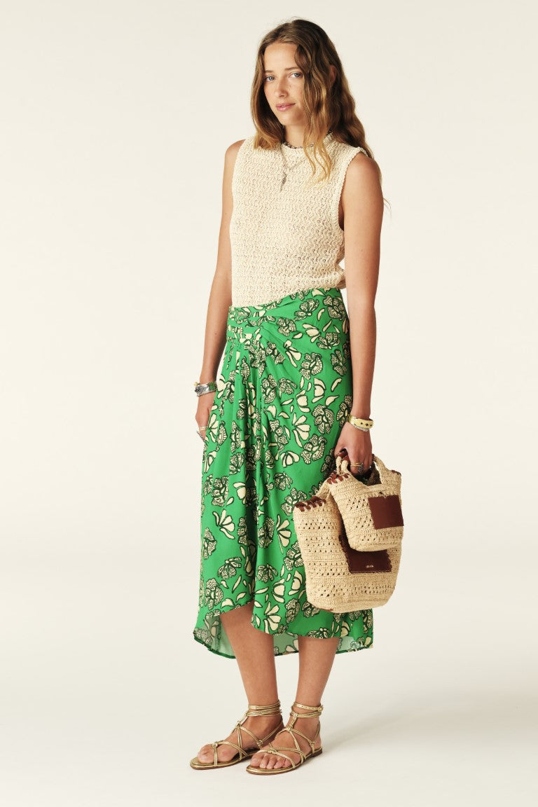 Bash Paris Annie Skirt - Green Women's Bottoms - Sloane Boutique