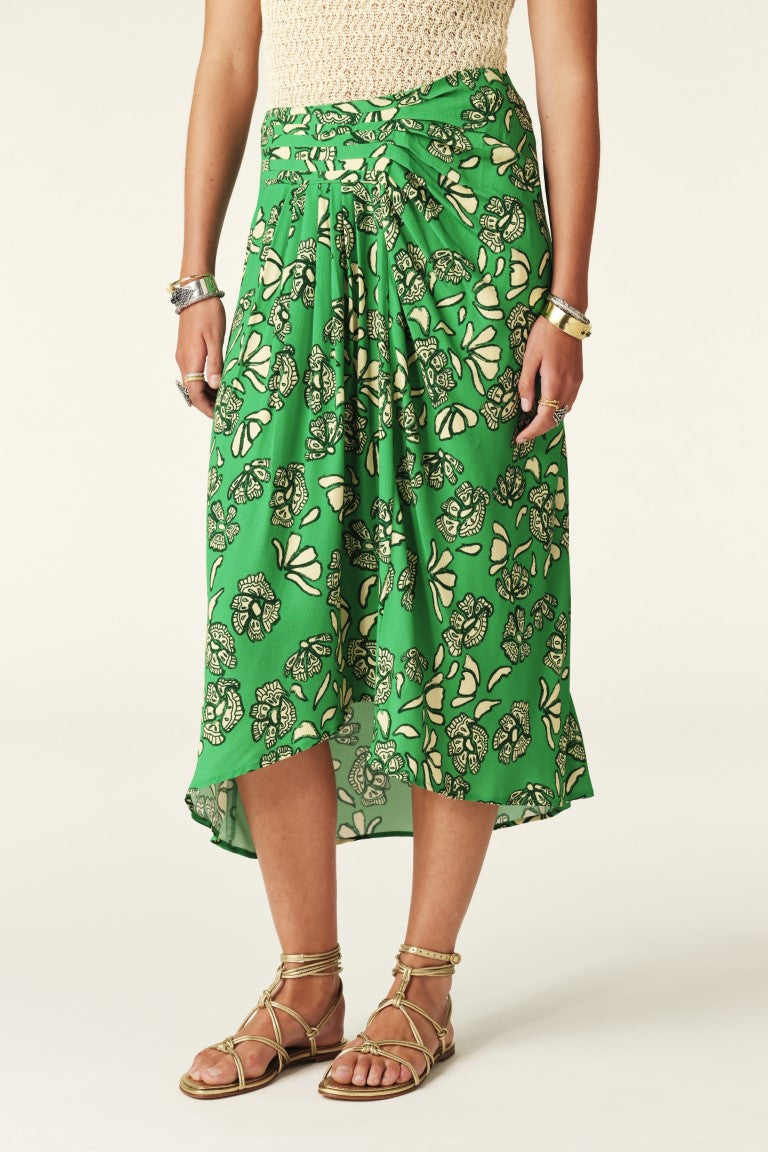 Bash Paris Annie Skirt - Green Women's Bottoms - Sloane Boutique