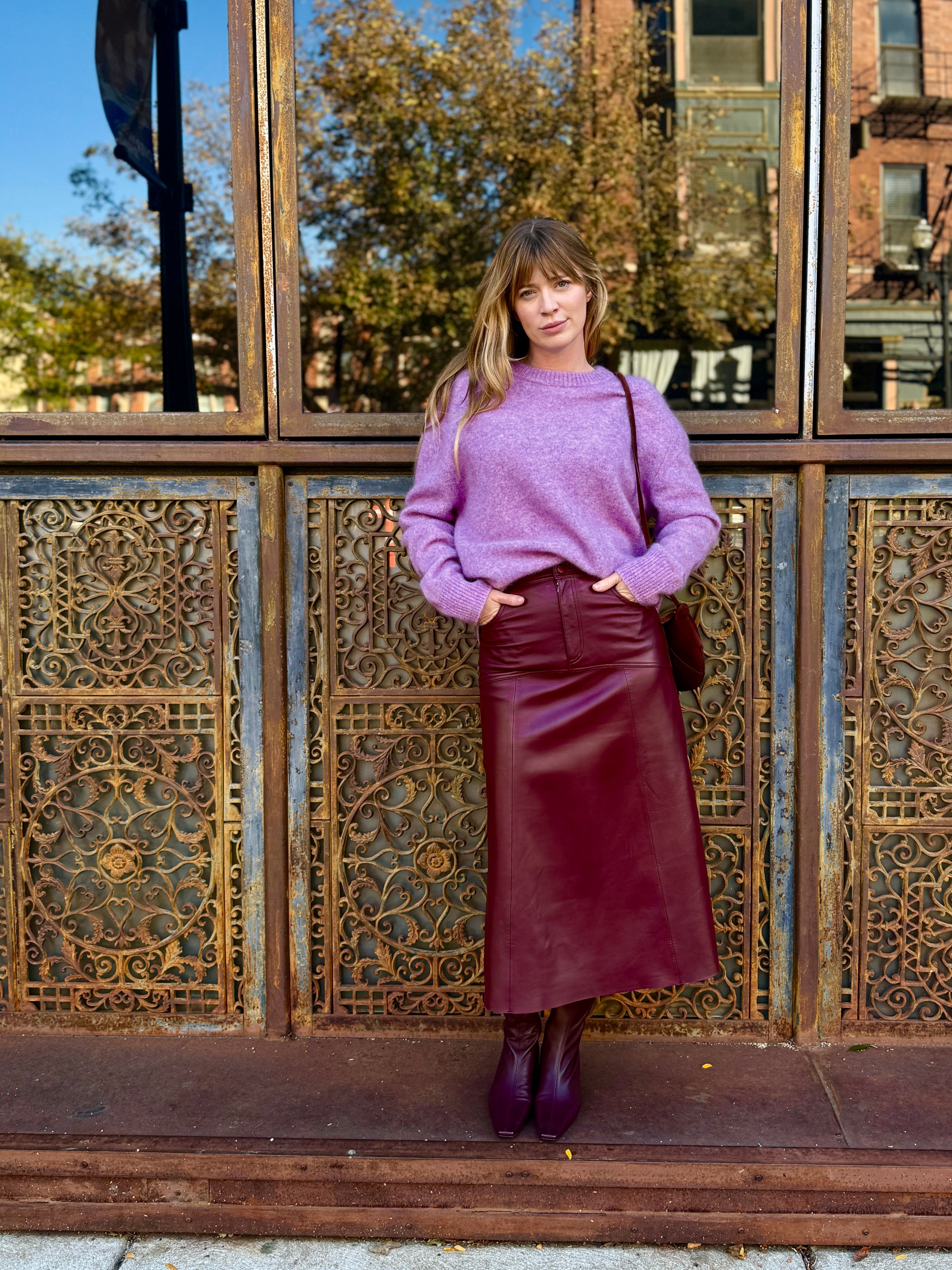 Bash Paris Assia Skirt - Bordeaux Women's Bottoms - Sloane Boutique