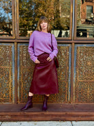Bash Paris Assia Skirt - Bordeaux Women's Bottoms - Sloane Boutique