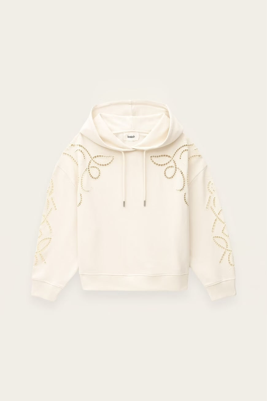 Bash Paris Beni Hoodie- Ecru Women's Tops - Sloane Boutique