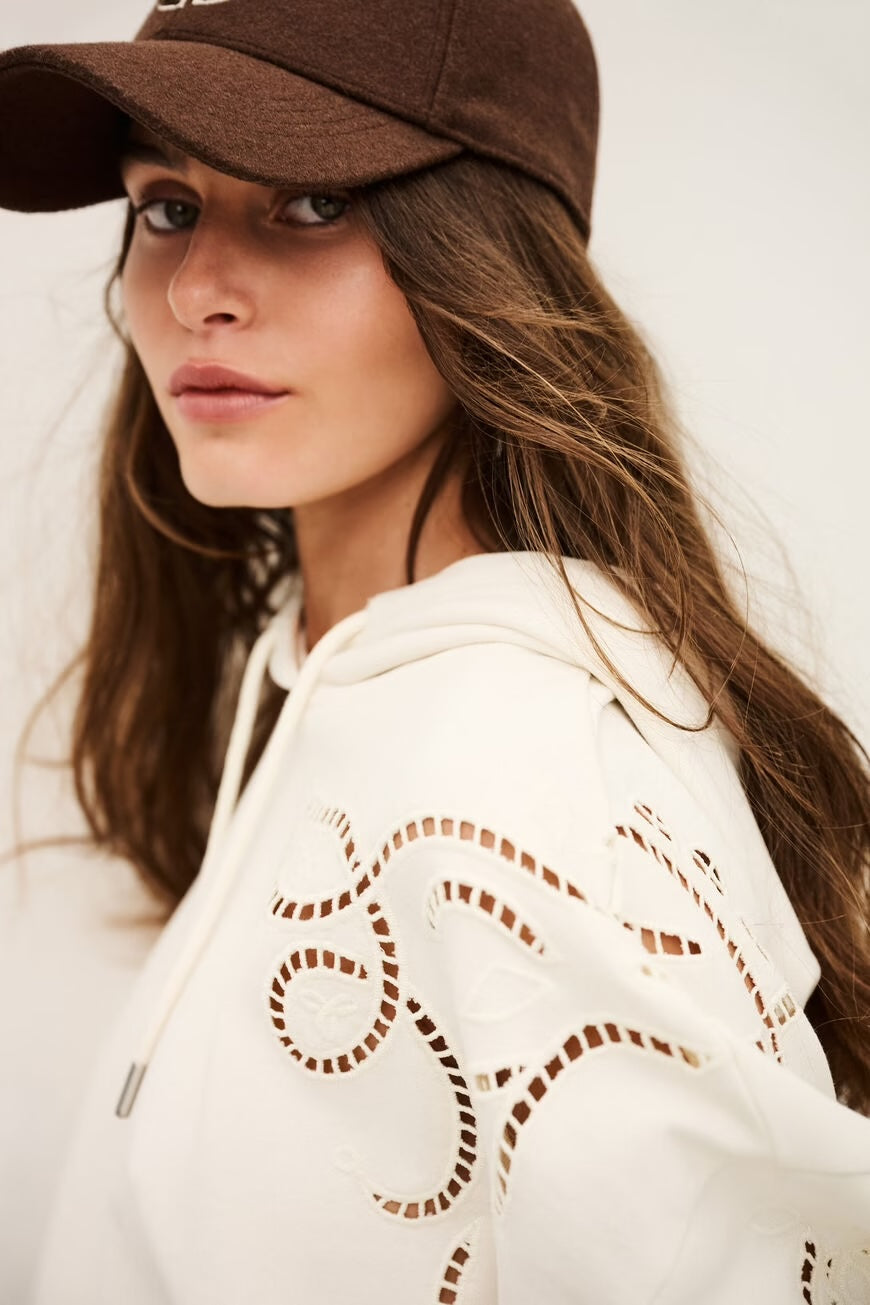 Bash Paris Beni Hoodie- Ecru Women's Tops - Sloane Boutique