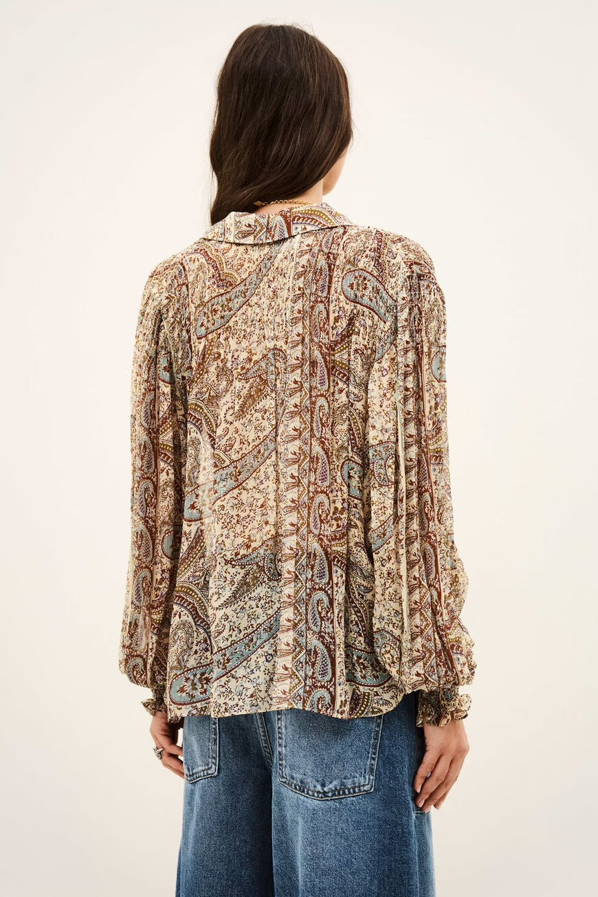 Bash Paris Cleo Blouse - Blue Women's Tops - Sloane Boutique