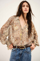 Bash Paris Cleo Blouse - Blue Women's Tops - Sloane Boutique