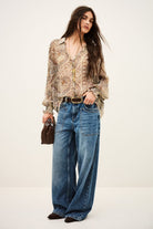 Bash Paris Cleo Blouse - Blue Women's Tops - Sloane Boutique