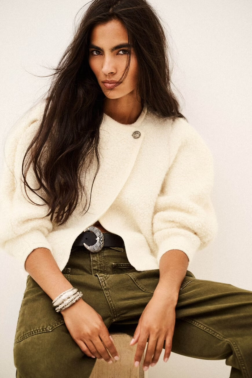 Bash Paris Fida Cardigan - Ecru Women's Tops - Sloane Boutique