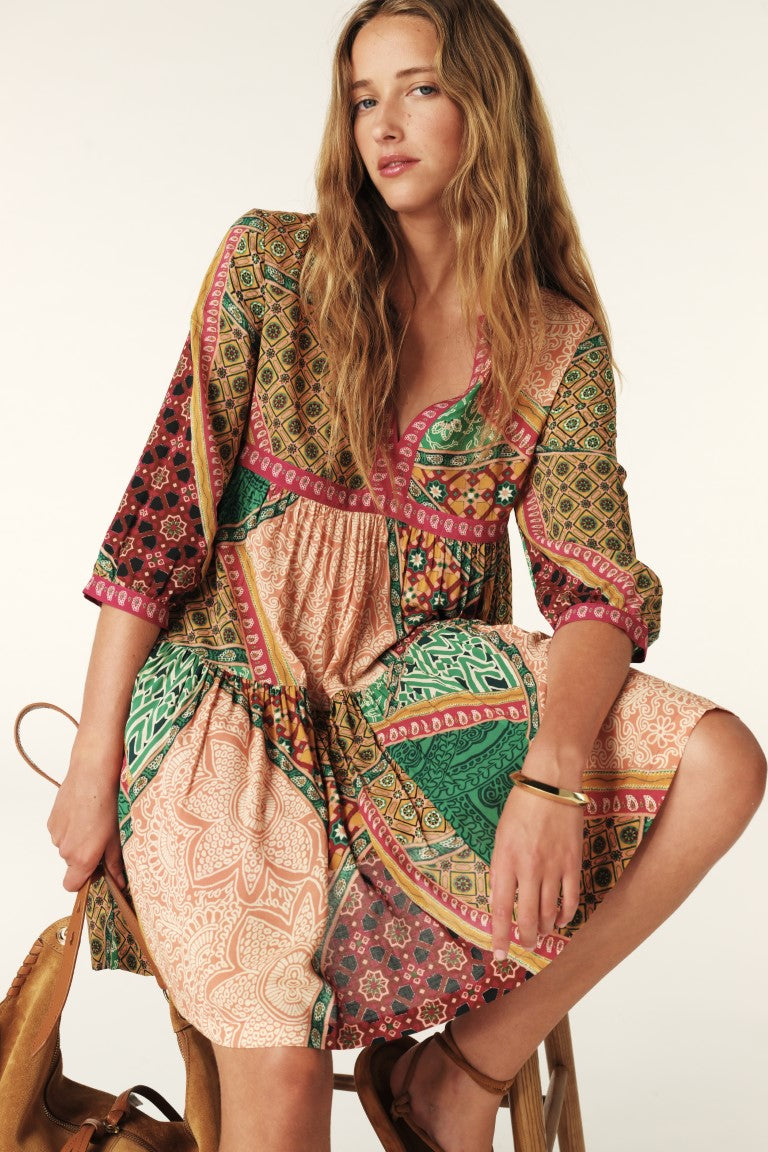 Bash Paris Fingston Dress - Multicolor Print Dresses - Sloane Boutique