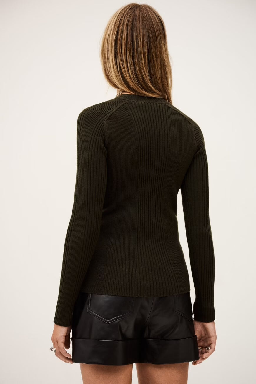 Bash Paris Jumper Banny - Kaki Women's Tops - Sloane Boutique