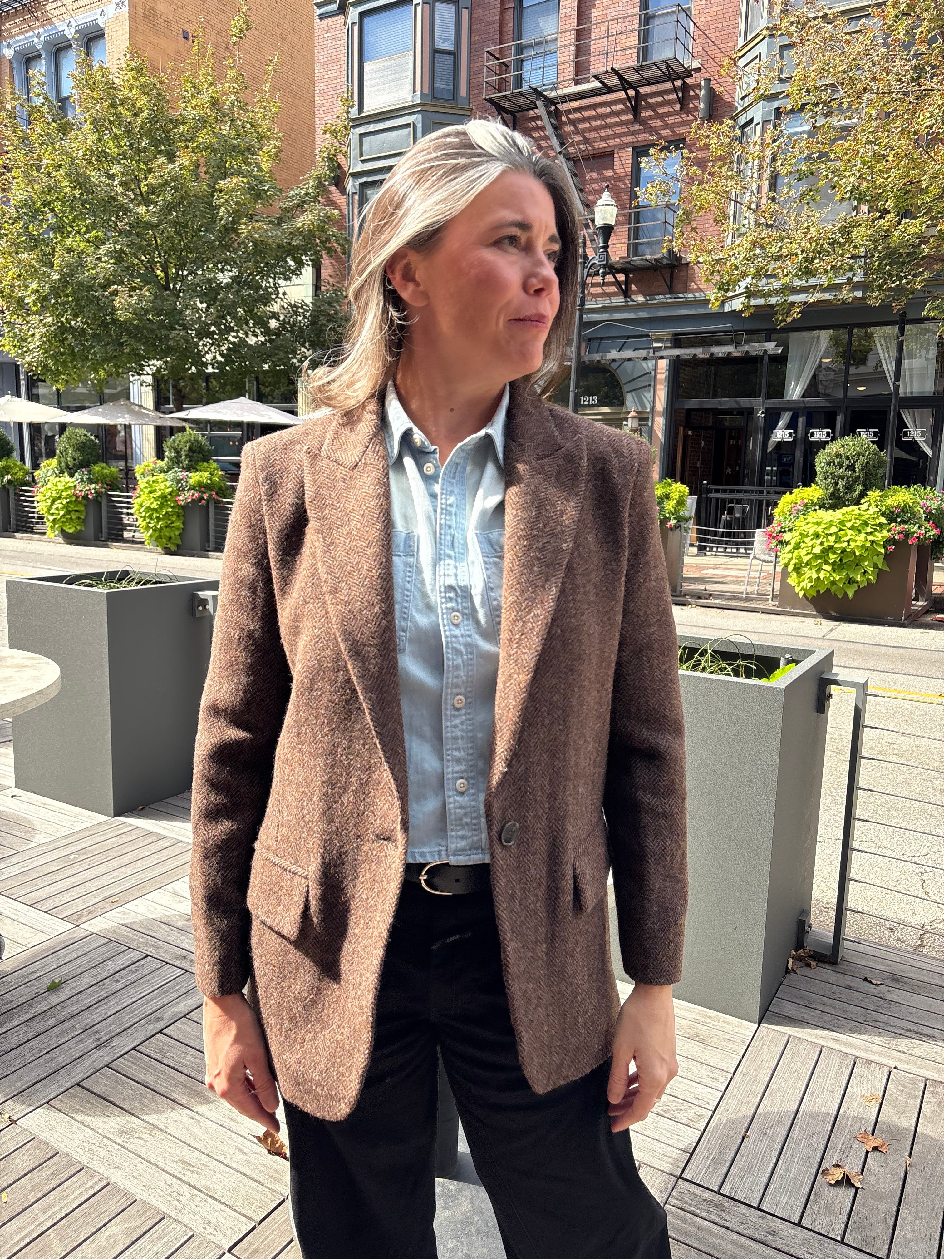Bash Paris Kast Blazer - Brown Outerwear - Sloane Boutique