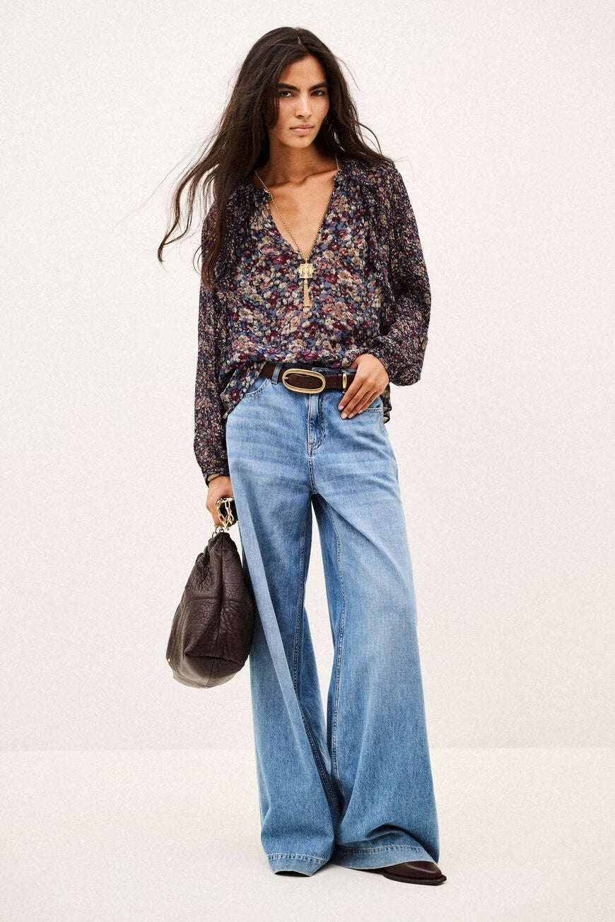 Bash Paris Kross Top - Blue Women's Tops - Sloane Boutique
