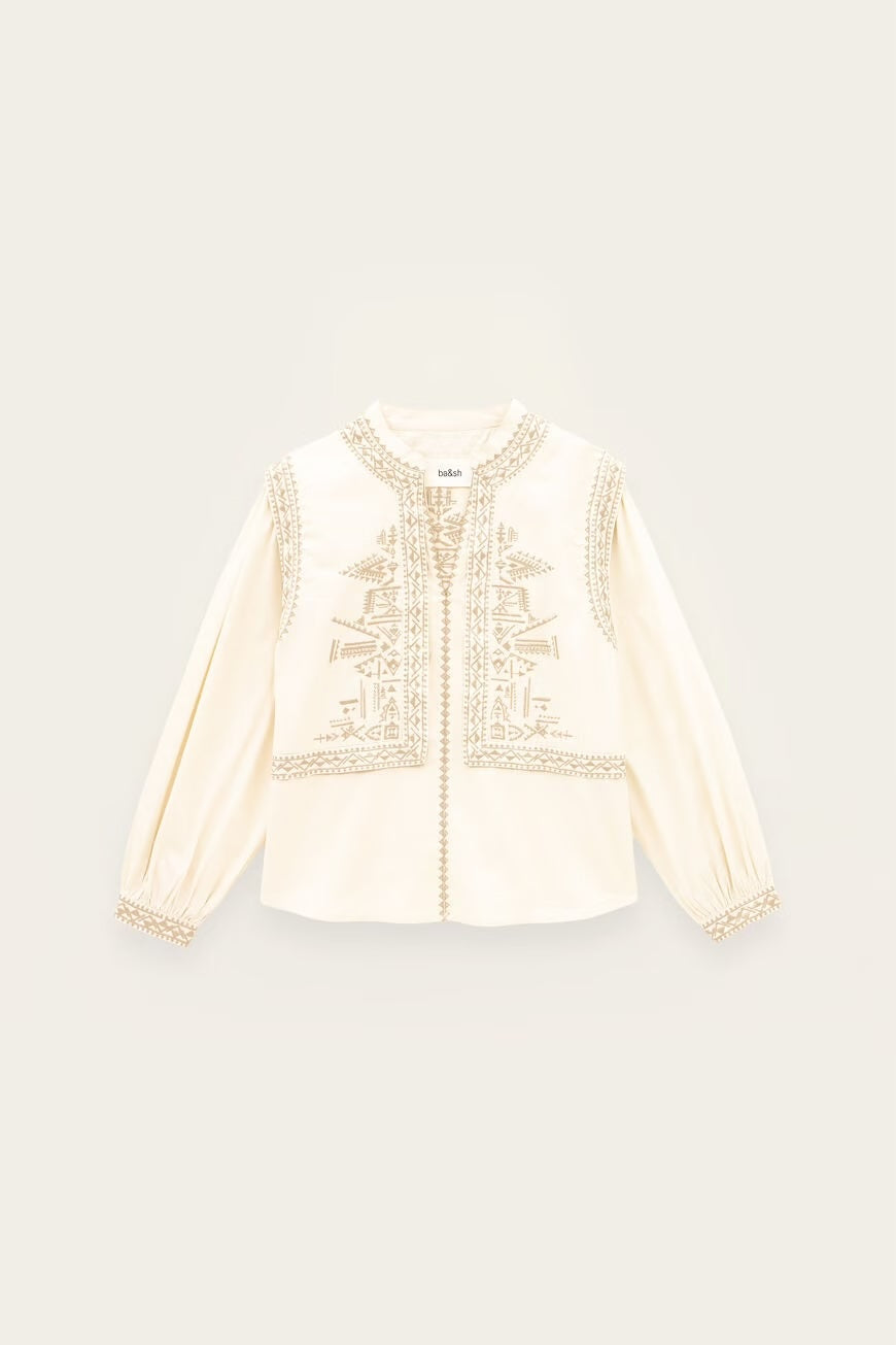 Bash Paris Laura Blouse - Ecru Women's Tops - Sloane Boutique