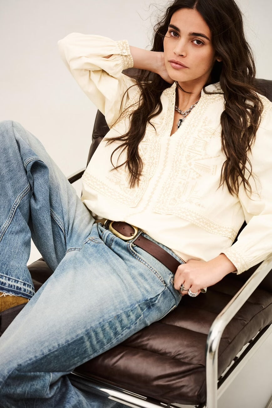 Bash Paris Laura Blouse - Ecru Women's Tops - Sloane Boutique