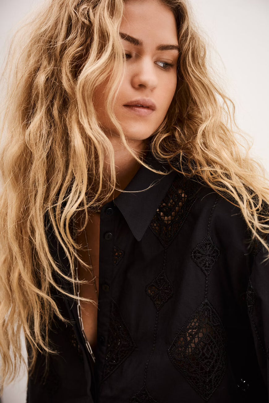 Bash Paris Muriel Shirt - Noir Women's Tops - Sloane Boutique