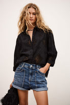Bash Paris Muriel Shirt - Noir Women's Tops - Sloane Boutique