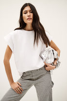 Bash Paris Pio Tee - White Women's Tops - Sloane Boutique