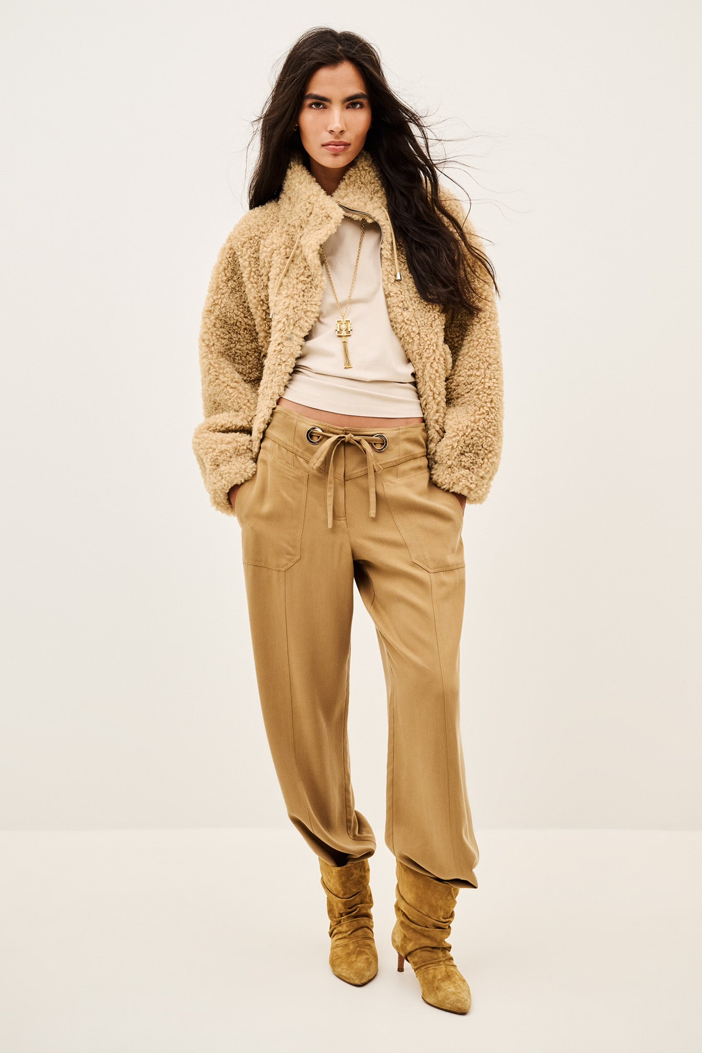 Bash Paris Sonjo Coat - Beige Outerwear - Sloane Boutique