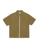Bather Army Terry Tour Shirt - Olive Men's Tops - Sloane Boutique