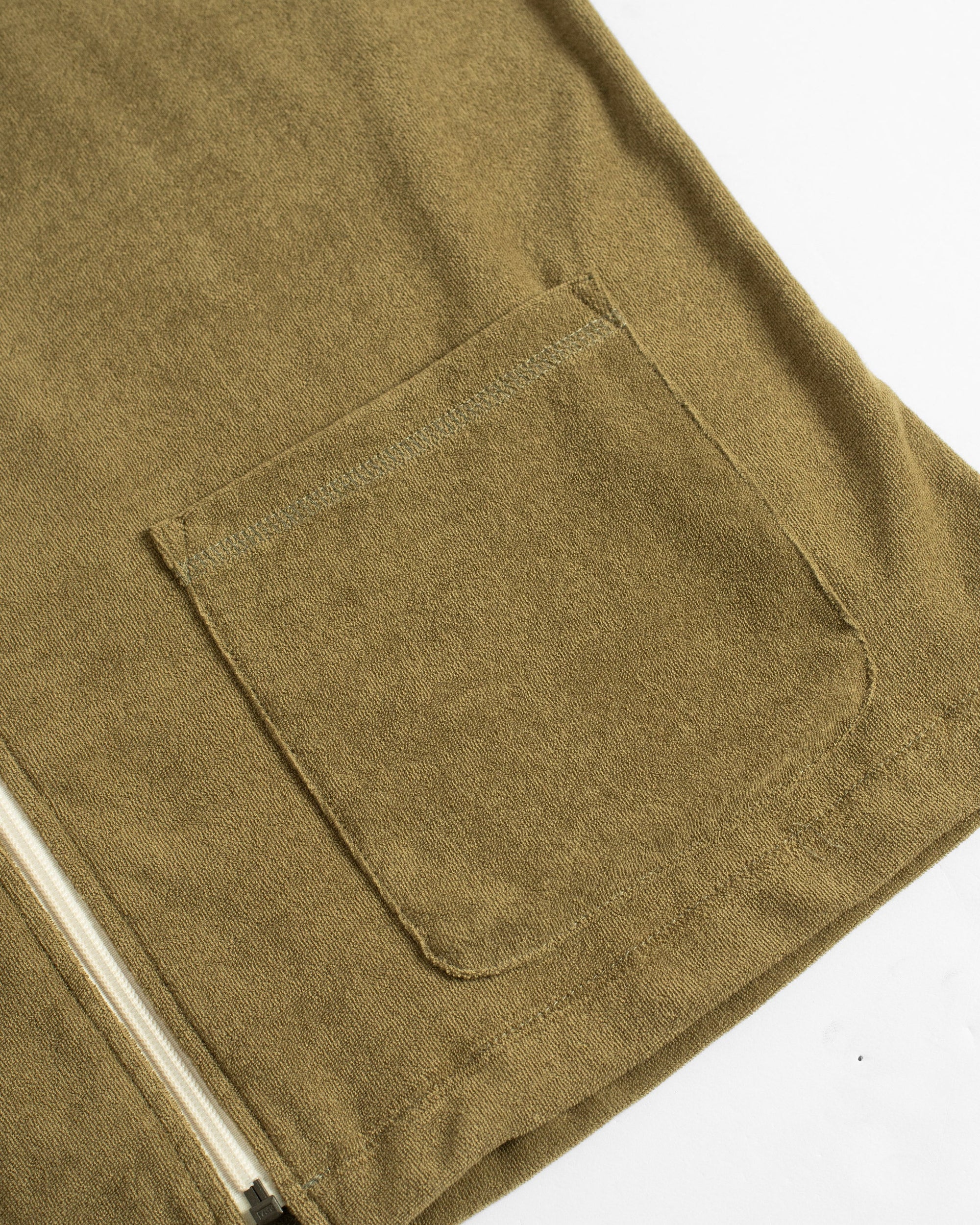 Bather Army Terry Tour Shirt - Olive Men's Tops - Sloane Boutique