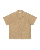 Bather Beach Mesh Traveler Shirt - Natural Men's Tops - Sloane Boutique