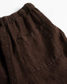 Bather Espresso Linen Leisure Short - Brown Men's Bottoms - Sloane Boutique