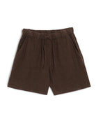 Bather Espresso Linen Leisure Short - Brown Men's Bottoms - Sloane Boutique