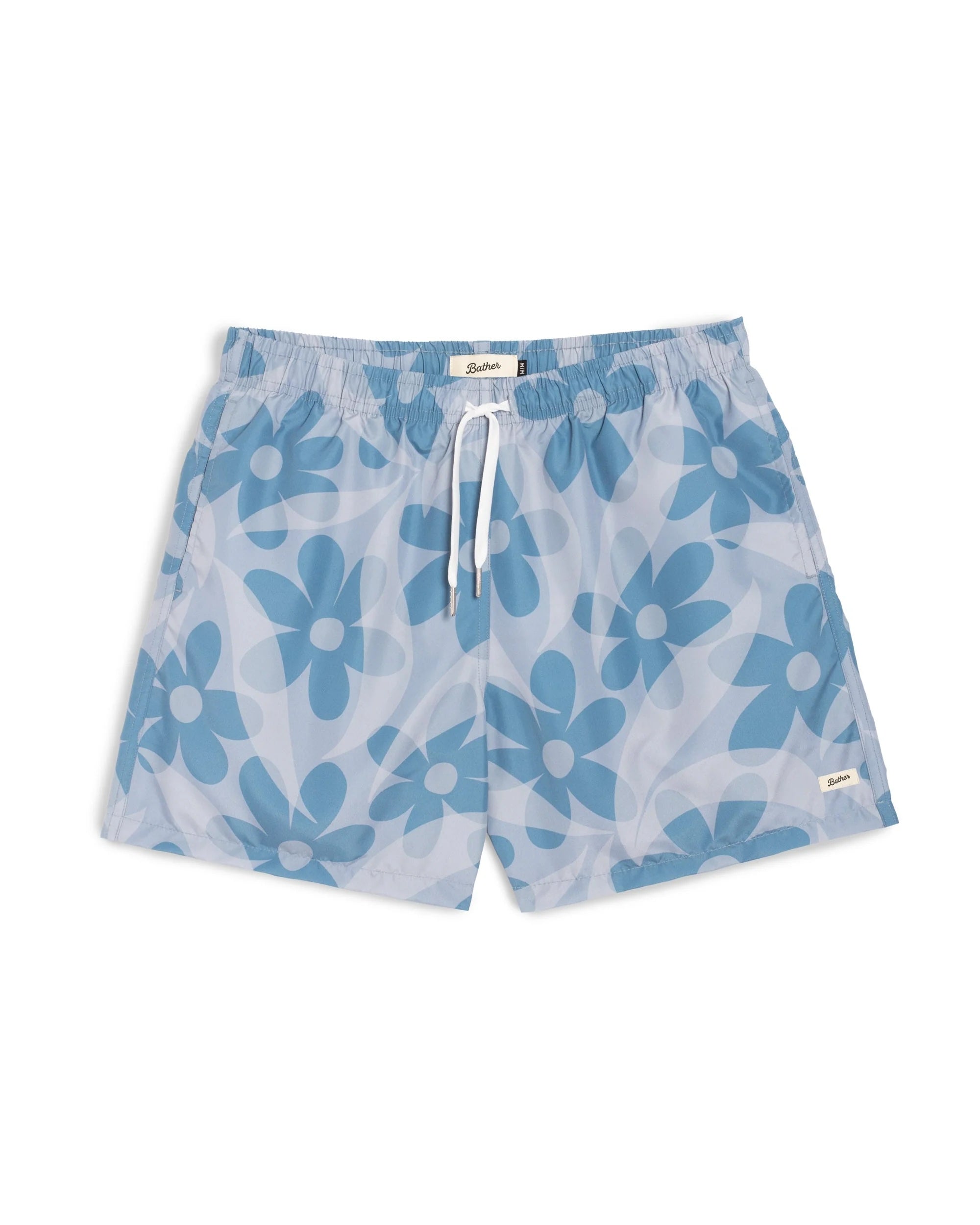 Bather Grotto Daisy Trip Swim Trunk - Blue Men's Bottoms - Sloane Boutique