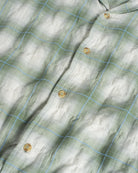 Bather Laurel Grid Camp Shirt - Green Men's Tops - Sloane Boutique