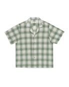 Bather Laurel Grid Camp Shirt - Green Men's Tops - Sloane Boutique