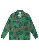 Bather Men's Long Sleeve Camp Shirt - Forest Bloomscape Men's Tops - Sloane Boutique