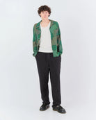 Bather Men's Long Sleeve Camp Shirt - Forest Bloomscape Men's Tops - Sloane Boutique