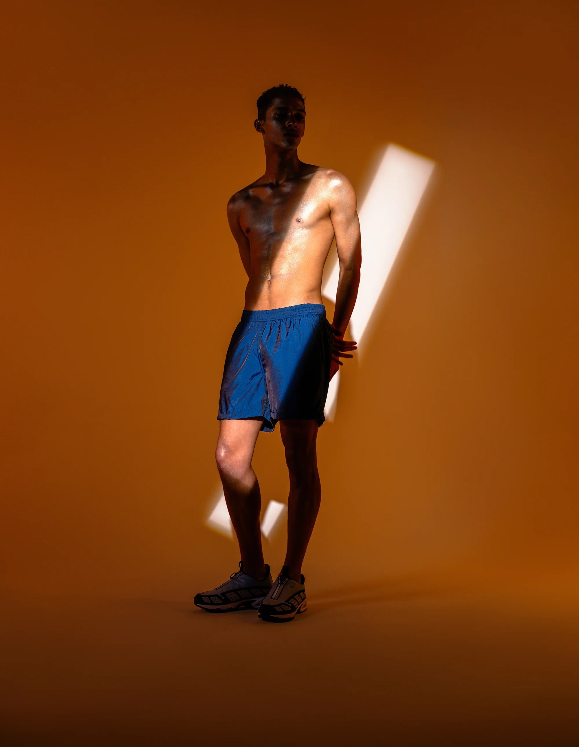 Bather Modern Trunk - Iridescent Sapphire Men's Bottoms - Sloane Boutique