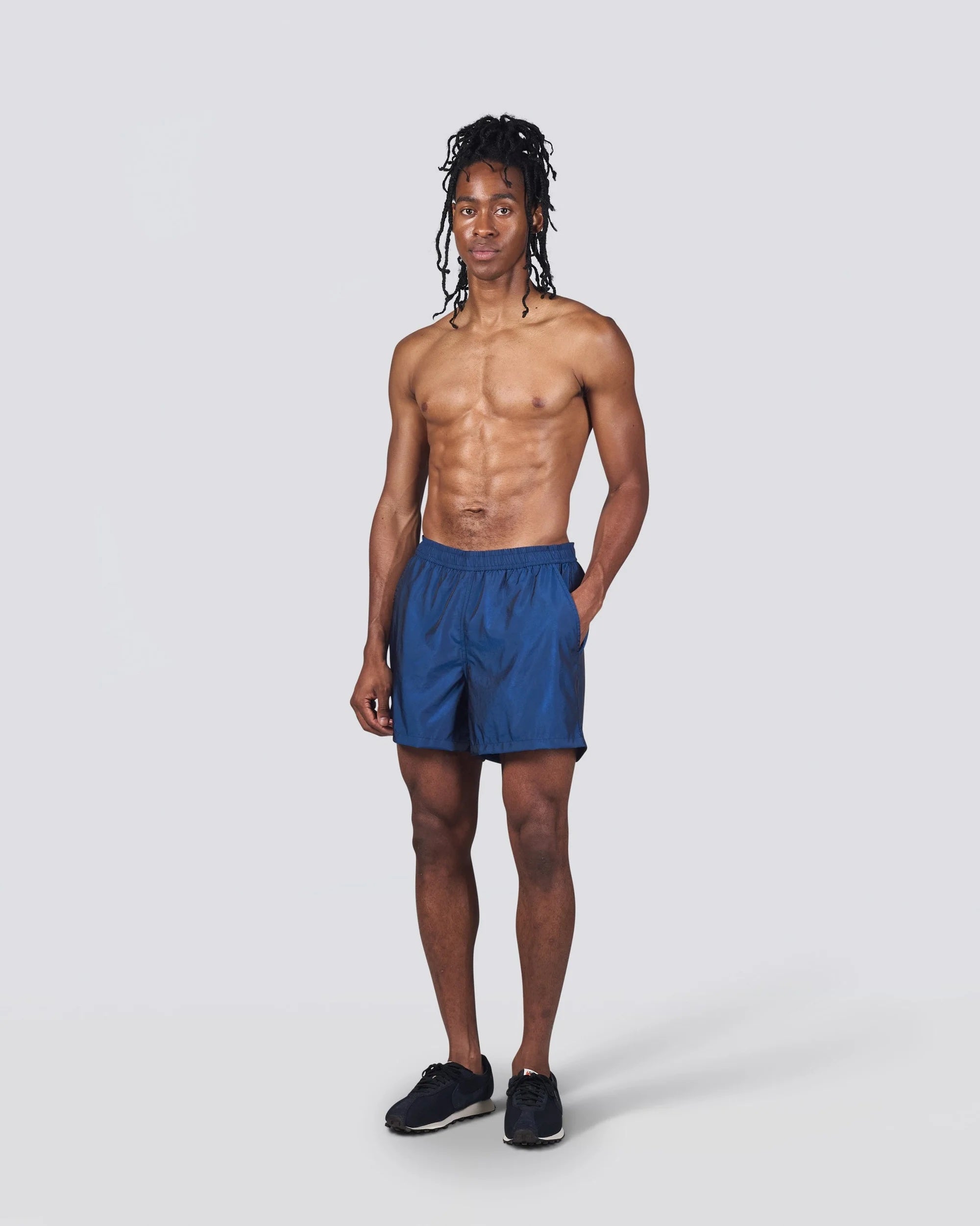 Bather Modern Trunk - Iridescent Sapphire Men's Bottoms - Sloane Boutique