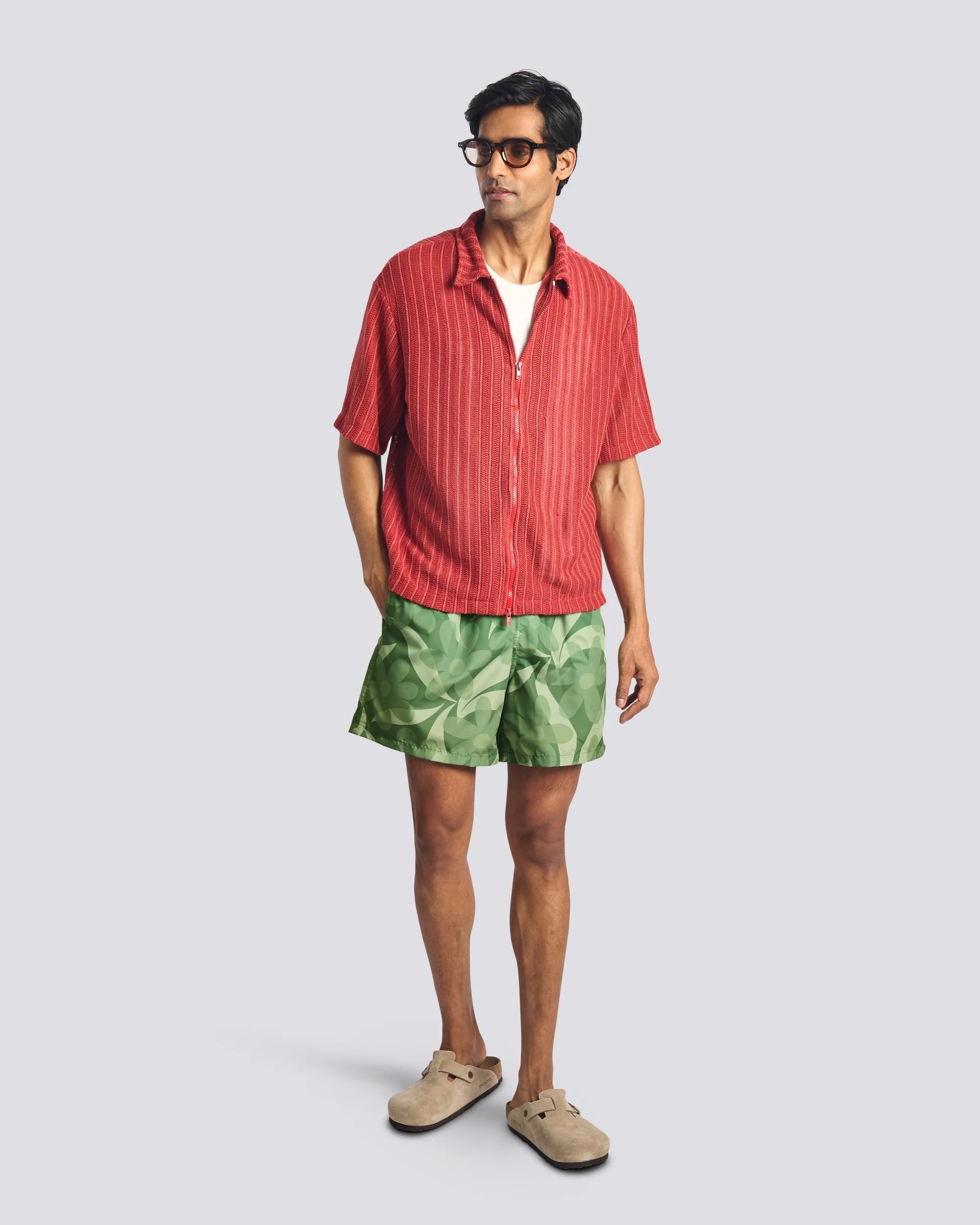 Bather Salsa Drifter Tour Shirt - Red Men's Tops - Sloane Boutique