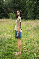 Beaumont Organic Aila Knitted Vest - Taupe sale outerwear - Sloane Boutique