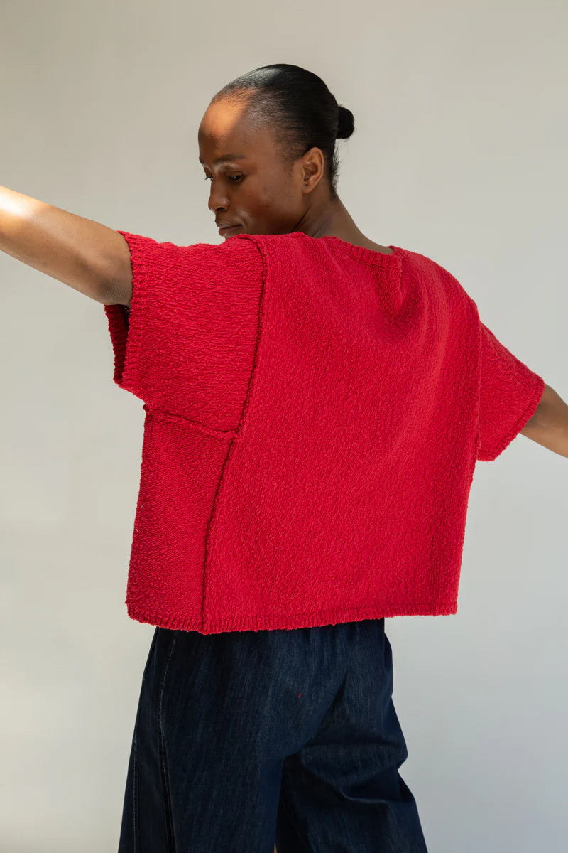 Beaumont Organic Alessia Knit Top - Scarlet Women's Tops - Sloane Boutique