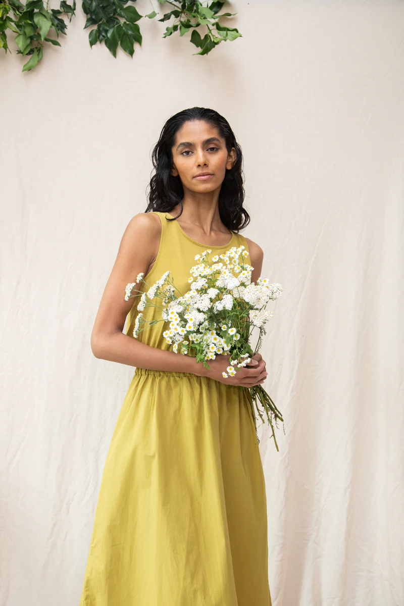 Beaumont Organic Cece Dress - Bright Olive sale dresses - Sloane Boutique