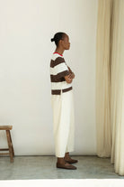 Beaumont Organic Cedar-Leigh Denim Trousers - Ecru Women's Bottoms - Sloane Boutique