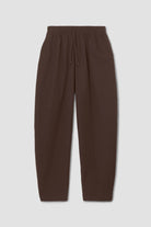 Beaumont Organic Cedar Poplin Trouser - Cacao Women's Bottoms - Sloane Boutique