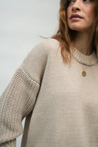 Beaumont Organic Emmy Sweater - Beige Women's Tops - Sloane Boutique
