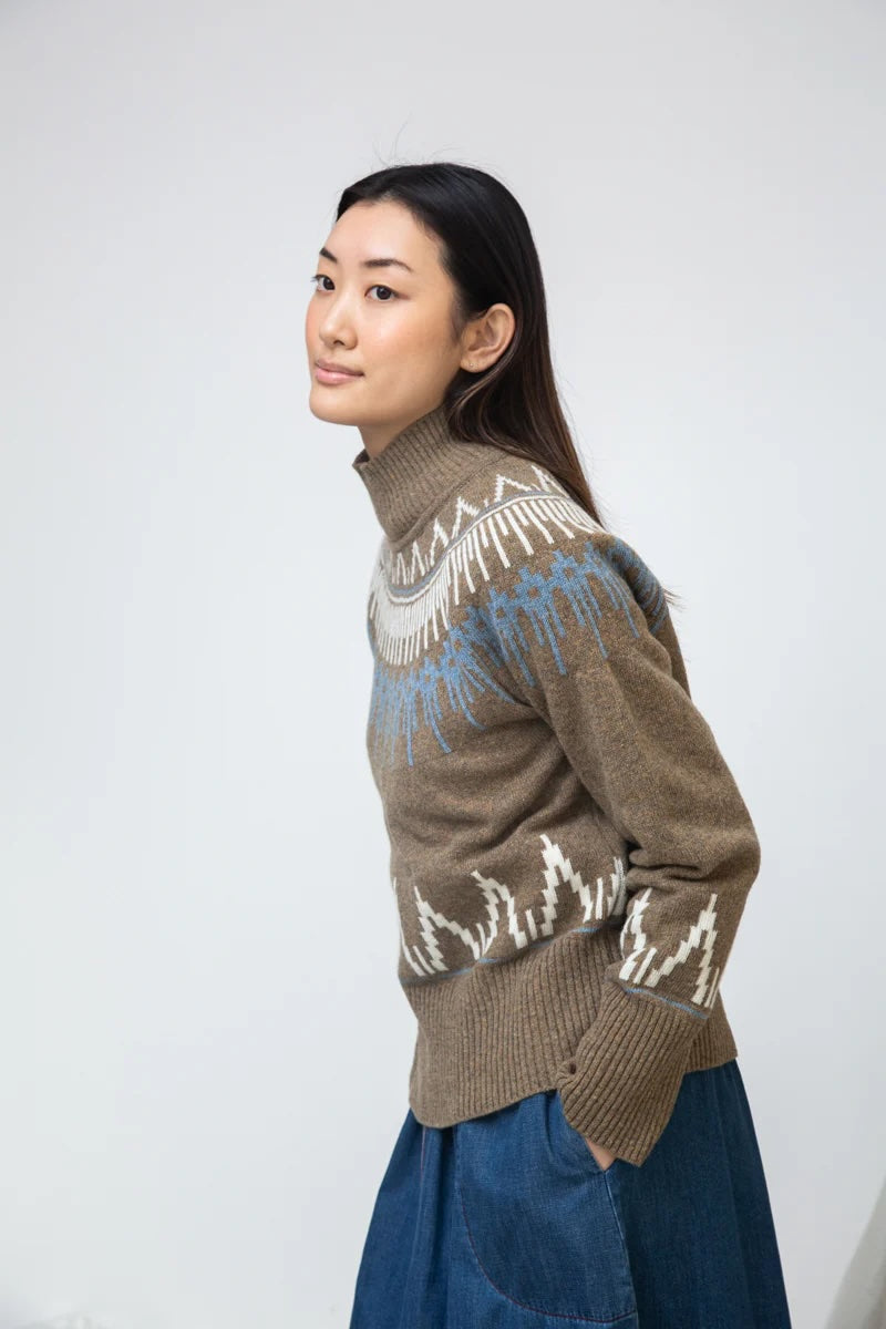 Beaumont Organic Hawthorne Sweater - Taupe Marl Women's Tops - Sloane Boutique