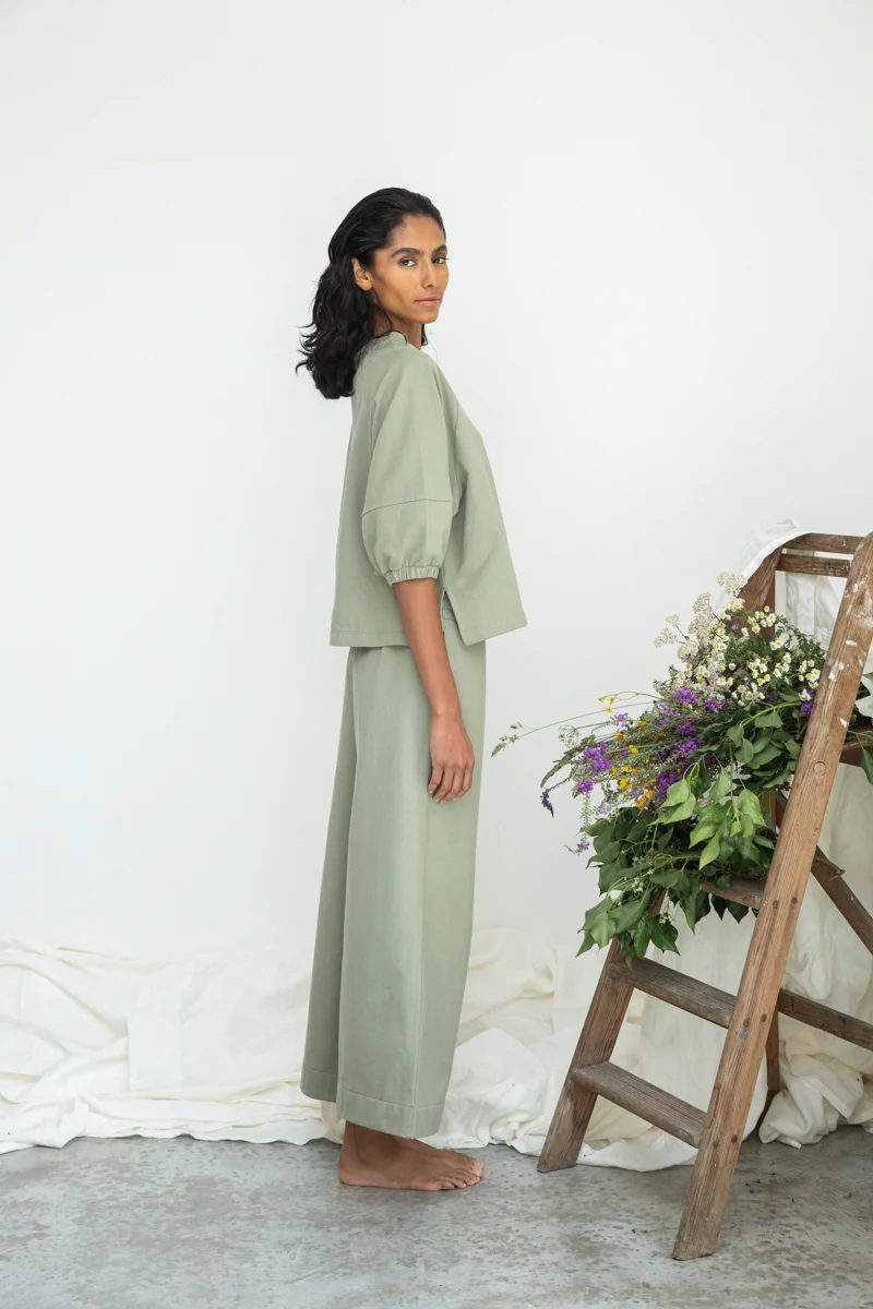 Beaumont Organic Helios Sweatshirt - Pistachio Women's Tops - Sloane Boutique