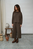 Beaumont Organic Holly Top - Brown Marl Women's Tops - Sloane Boutique