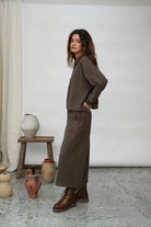 Beaumont Organic Holly Top - Brown Marl Women's Tops - Sloane Boutique