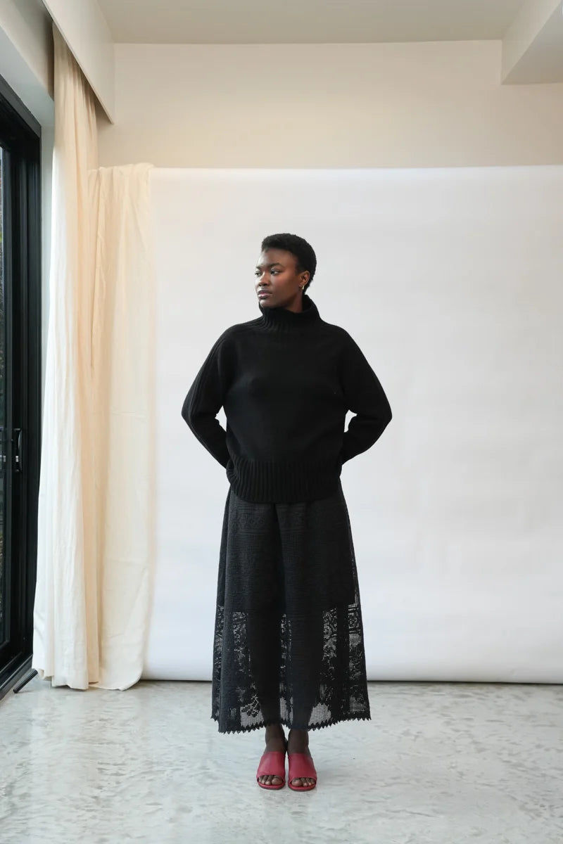 Beaumont Organic Lyla-Fay Skirt - Black Women's Bottoms - Sloane Boutique