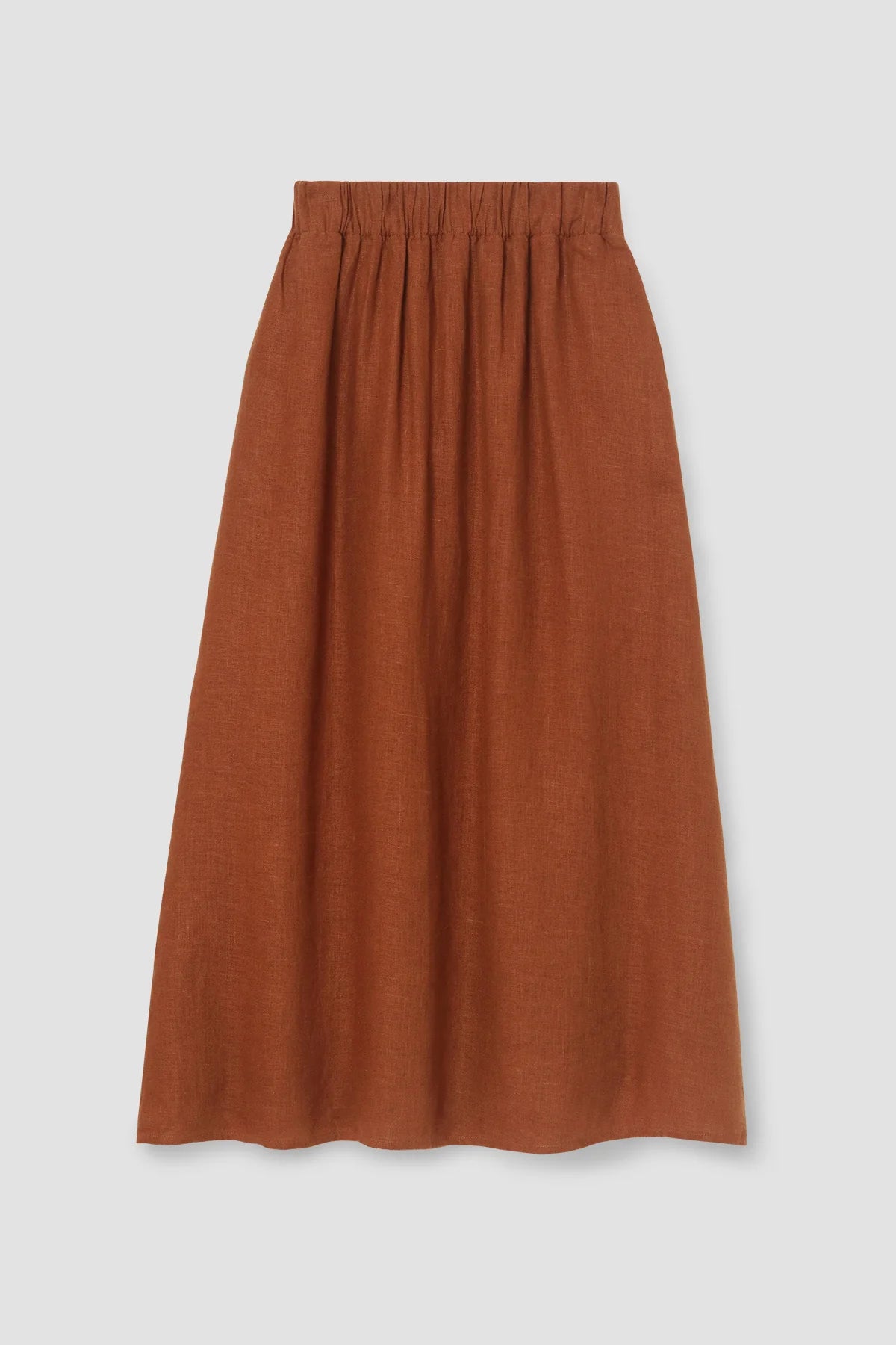 Beaumont Organic Lyla-May Linen Skirt - Russet Women's Bottoms - Sloane Boutique