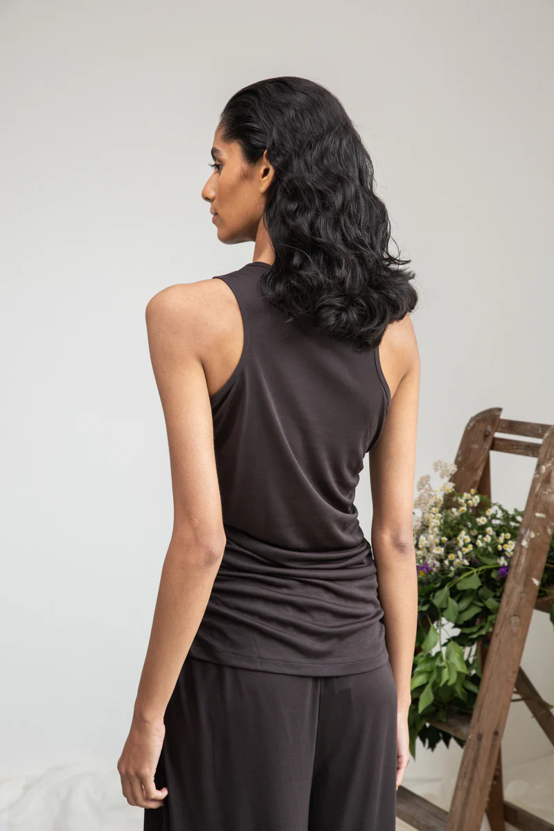 Beaumont Organic Maddie Lou Top - Charcoal Women's Tops - Sloane Boutique